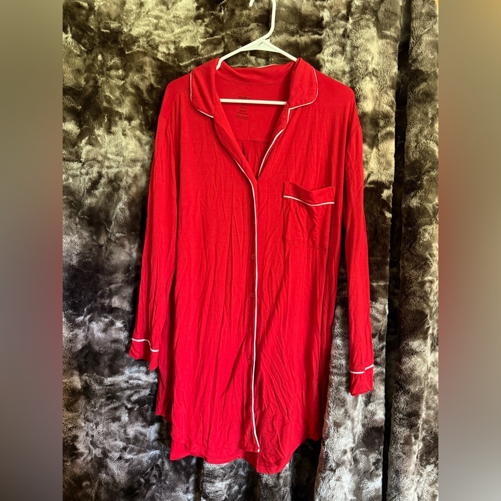 Auden Red Classic Pajamas Intimates & Sleepwear